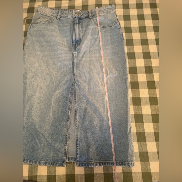 Zara Midi Denim Skirt - Picture 5 of 9